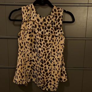 Merona Sleeveless Leopard Print Blouse